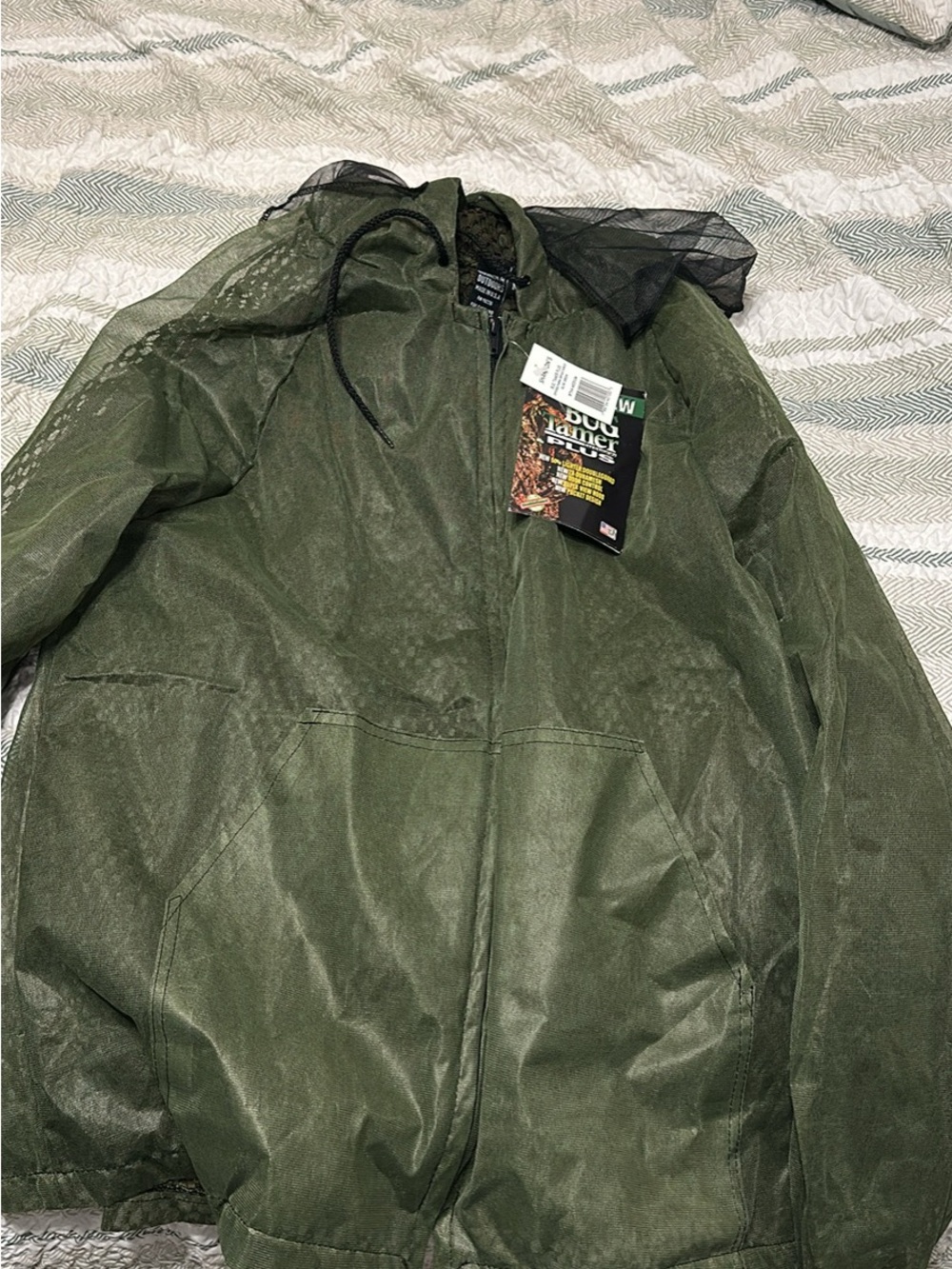 Men's Olive Green Hooded Field Jacket